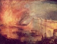 Joseph Mallord William Turner: Der Brand des Westminster Palaces (ca. 1834)