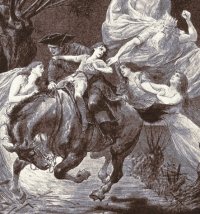 Frank Kirchbach: Illustration von Goethes "Erlkönig"