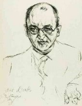 Oskar Loerke, gezeichnet von Emil Stumpp (1927)