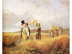 Carl Spitzweg - Sonntagsspaziergang (1841)