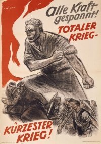 NS-Propagandaplakat, herausgegeben vom Reichsministerium für Volksaufklärung und Propaganda Berlin (1943/44)