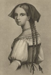 Friederike Brion in Alsatian costume