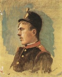 László Mednyánszky - Kopf eines Soldaten (ca. 1915)