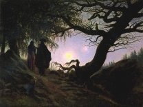 Caspar David Friedrich: Mann und Frau den Mond betrachtend (1835)