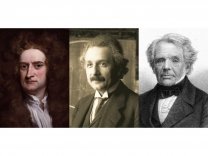 Albert Einstein, Isaac Newton, August Ferdinand Möbius (mögliche Vorlage für Johann Wilhelm Möbius)