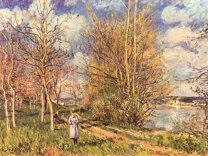 Alfred Sisley: Die kleinen Wiesen im Frühling (1880)